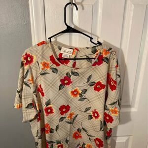 Kathie Lee multicolor floral blouse size 22W